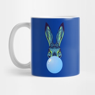 Blue Bubblegum Rabbit Mug